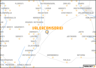 map of Valea Comisoaiei