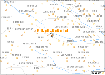 map of Valea Coşuştei