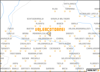 map of Valea Cotoarei