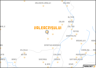 map of Valea Crişului