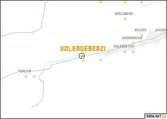 map of Valea de Brazi