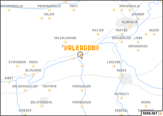 map of Valea Gobii