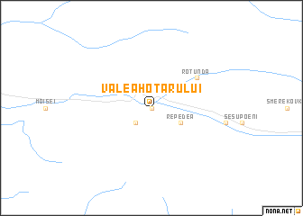 map of Valea Hotarului