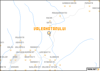 map of Valea Hotarului