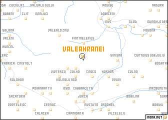 map of Valea Hranei