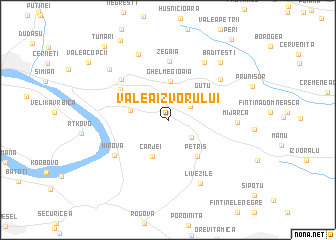 map of Valea Izvorului