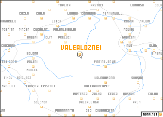 map of Valea Loznei