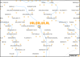 map of Valea lui Lal