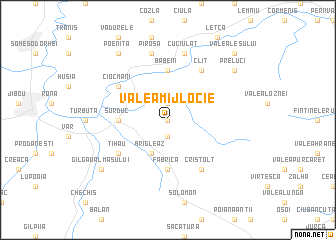 map of Valea Mijlocie