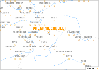 map of Valea Milcovului