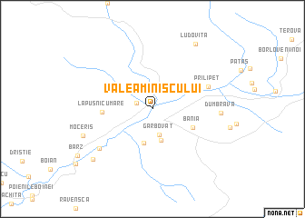 map of Valea Miniscului