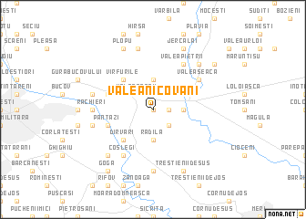 map of Valea Nicovani