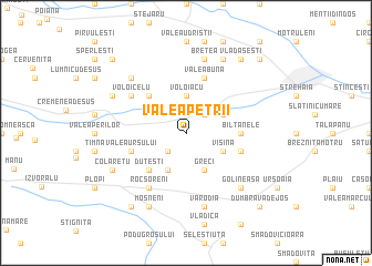 map of Valea Petrii