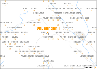 map of Valea Poenii