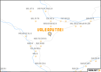 map of Valea Putnei