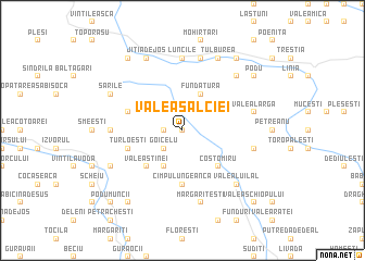 map of Valea Sălciei