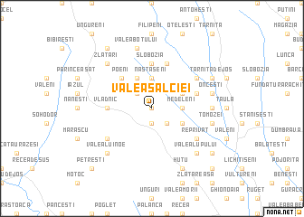 map of Valea Salciei