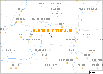 map of Valea Sînmartinului