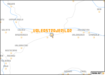 map of Valea Străjerilor