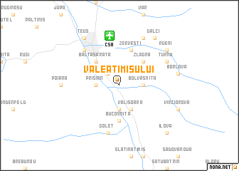 map of Valea Timişului