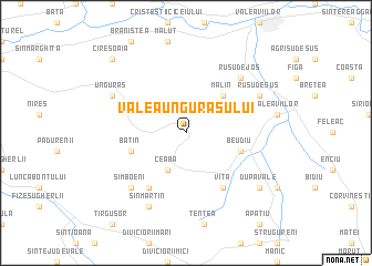 map of Valea Unguraşului