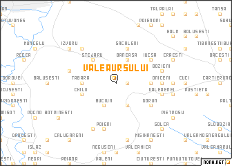 map of Valea Ursului