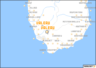 map of Valeau