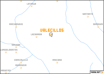 map of Valecillos