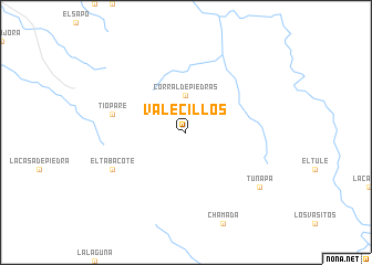 map of Valecillos