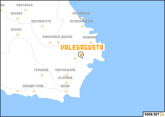 map of Vale da Gusta