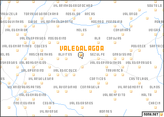 map of Vale da Lagoa