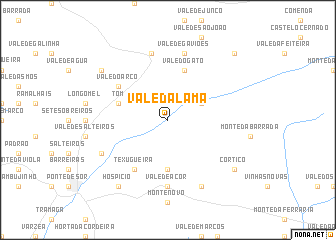 map of Vale da Lama