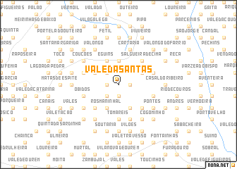 map of Vale das Antas