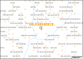 map of Vale da Saraça