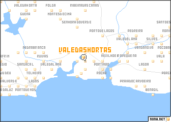 map of Vale das Hortas