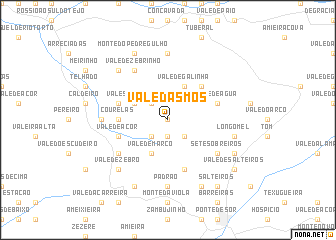 map of Vale das Mós