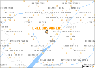 map of Vale das Porcas