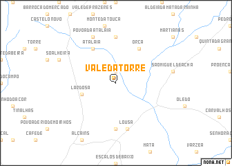 map of Vale da Torre