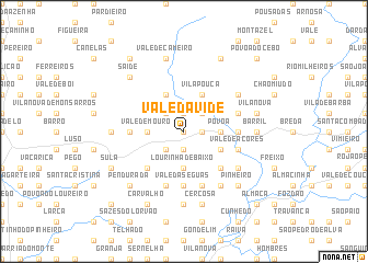 map of Vale da Vide