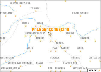 map of Vale de Açor de Cima