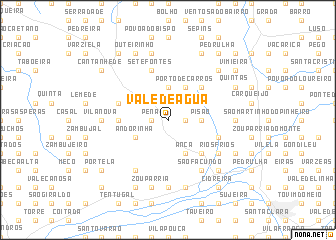 map of Vale de Água