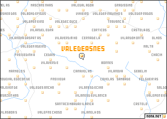 map of Vale de Asnes