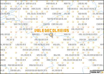 map of Vale de Colmeias