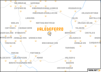 map of Vale de Ferro