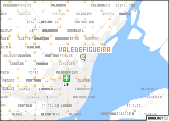 map of Vale de Figueira