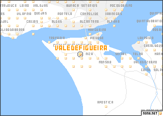 map of Vale de Figueira