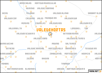map of Vale de Hortas