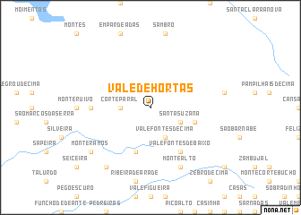 map of Vale de Hortas