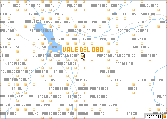 map of Vale de Lobo