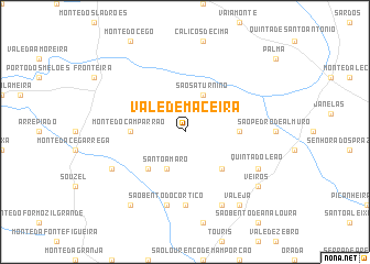 map of Vale de Maceira